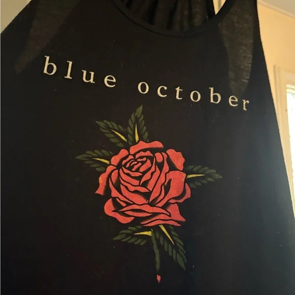 Blue October Women’s Rose Tank - Picture 2 of 4